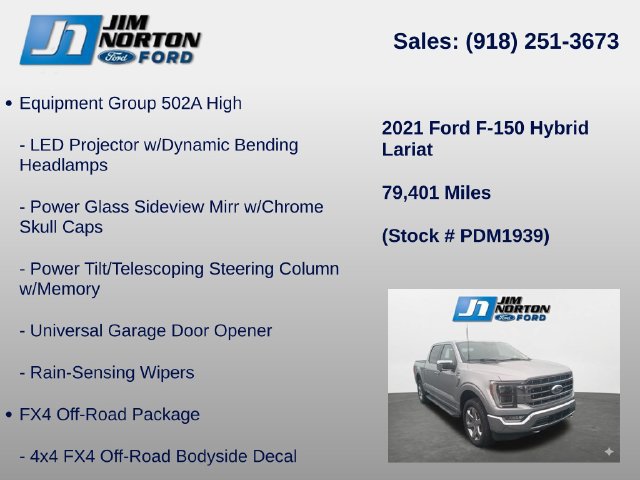 Used 2021 Ford F150 Lariat w/ Equipment Group 502A High AWD/4WD image 15