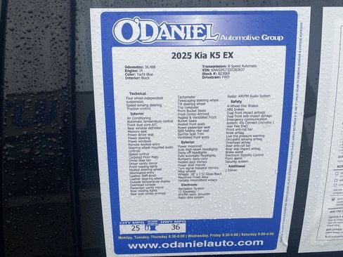 Used 2025 Kia K5 EX image 31