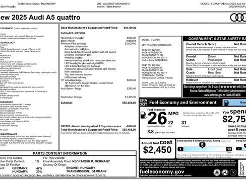 New 2025 Audi A5 2.0T Premium Plus image 31