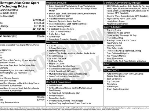 Used 2021 Volkswagen Atlas Cross Sport SE w/ V6 Towing Package FWD image 5