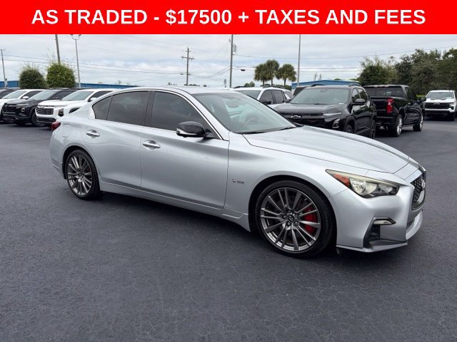 Used 2018 INFINITI Q50 Red Sport 400 w/ Sensory Package (Sport) RWD image 1