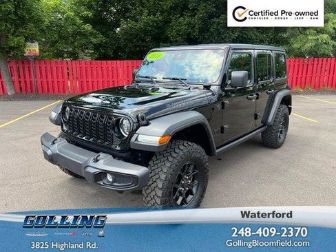 Certified 2025 Jeep Wrangler Unlimited Sport AWD/4WD image 1