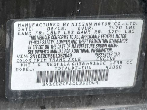 Certified 2016 Nissan Versa Note SV image 30