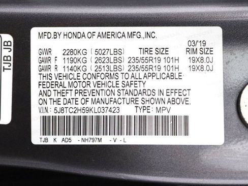 Certified 2019 Acura RDX AWD w/ Technology Package image 26