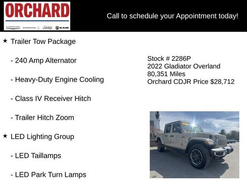 Used 2022 Jeep Gladiator Overland w/ Popular Equipment Package AWD/4WD image 26