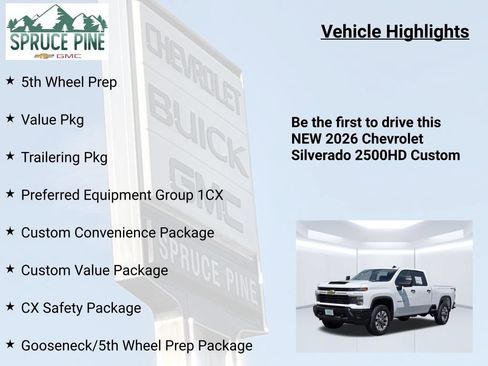 New 2026 Chevrolet Silverado 2500 Custom w/ Custom Value Package AWD/4WD image 5