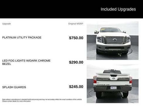 Used 2019 Nissan Titan Platinum Reserve w/ Platinum Utility Package AWD/4WD image 9