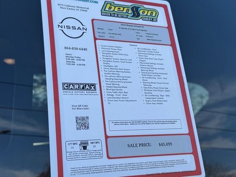 Certified 2024 Nissan Armada SL w/ Captain's Chairs Package image 27