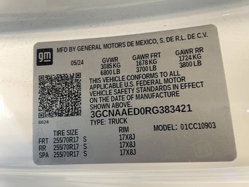 Used 2024 Chevrolet Silverado 1500 W/T w/ WT Fleet Convenience Package image 8