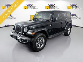 Used 2021 Jeep Wrangler Unlimited Sahara w/ Uconnect 4C Nav & Sound Group AWD/4WD video 1