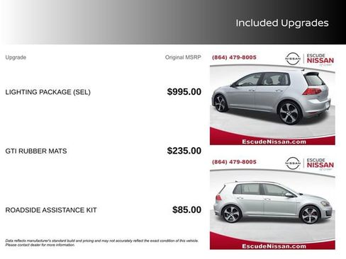 Used 2016 Volkswagen GTI SE w/ Lighting Package (SEL) FWD image 13