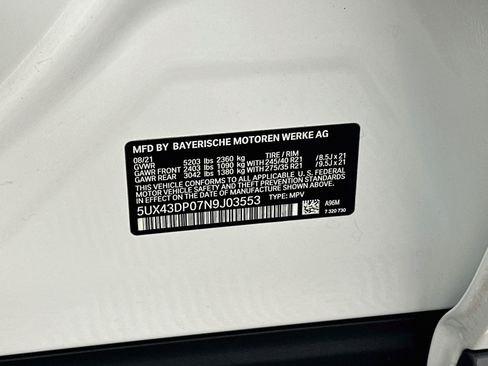 Used 2022 BMW X3 sDrive30i w/ Premium Package RWD image 12