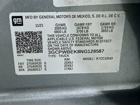 Used 2022 Chevrolet Silverado 1500 Custom w/ LPO, Blackout Package RWD image 30