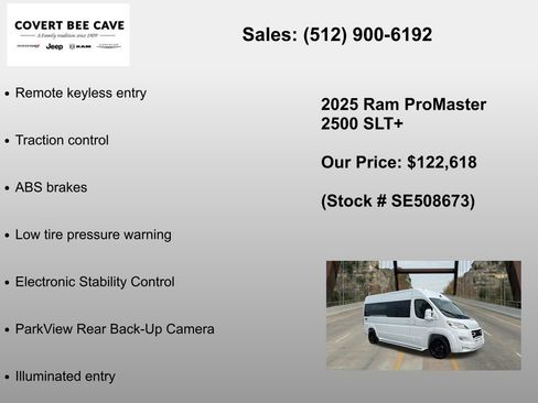 New 2025 RAM ProMaster 2500 w/ Advanced Safety Group FWD image 6