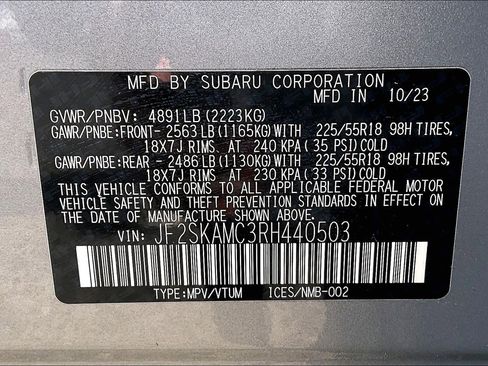 Certified 2024 Subaru Forester Touring w/ Pop Package 2 image 30