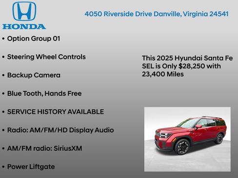 Used 2025 Hyundai Santa Fe SEL AWD/4WD image 7