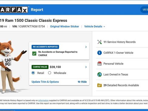 Used 2019 RAM 1500 Express w/ Express Value Package AWD/4WD image 10