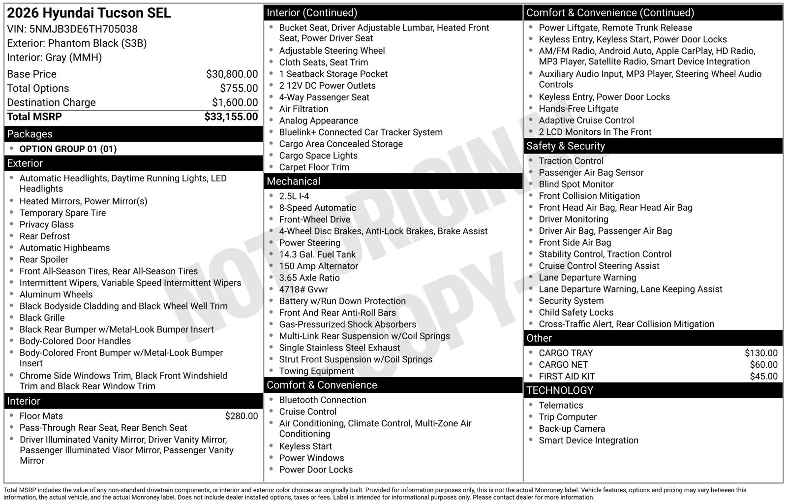 New 2026 Hyundai Tucson SEL FWD image 4