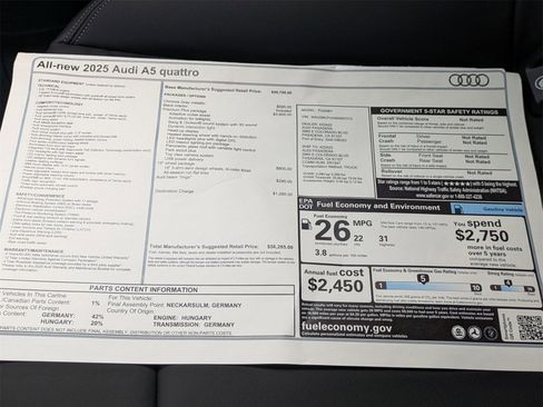 New 2025 Audi A5 2.0T Premium Plus image 18