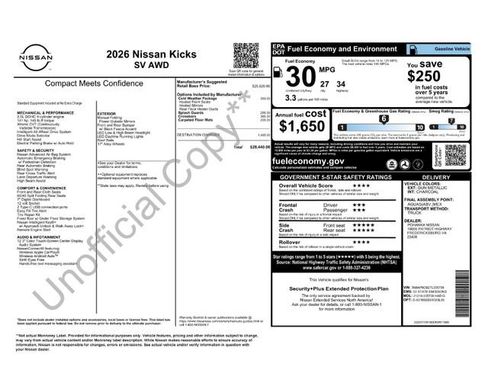 Used 2026 Nissan Kicks SV w/ Cold Weather Package AWD/4WD image 7