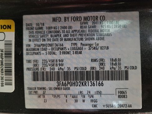 Used 2019 Ford Fusion SE w/ Equipment Group 151A image 33