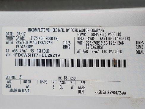 Used 2017 Ford F550 4x4 Crew Cab Super Duty image 56