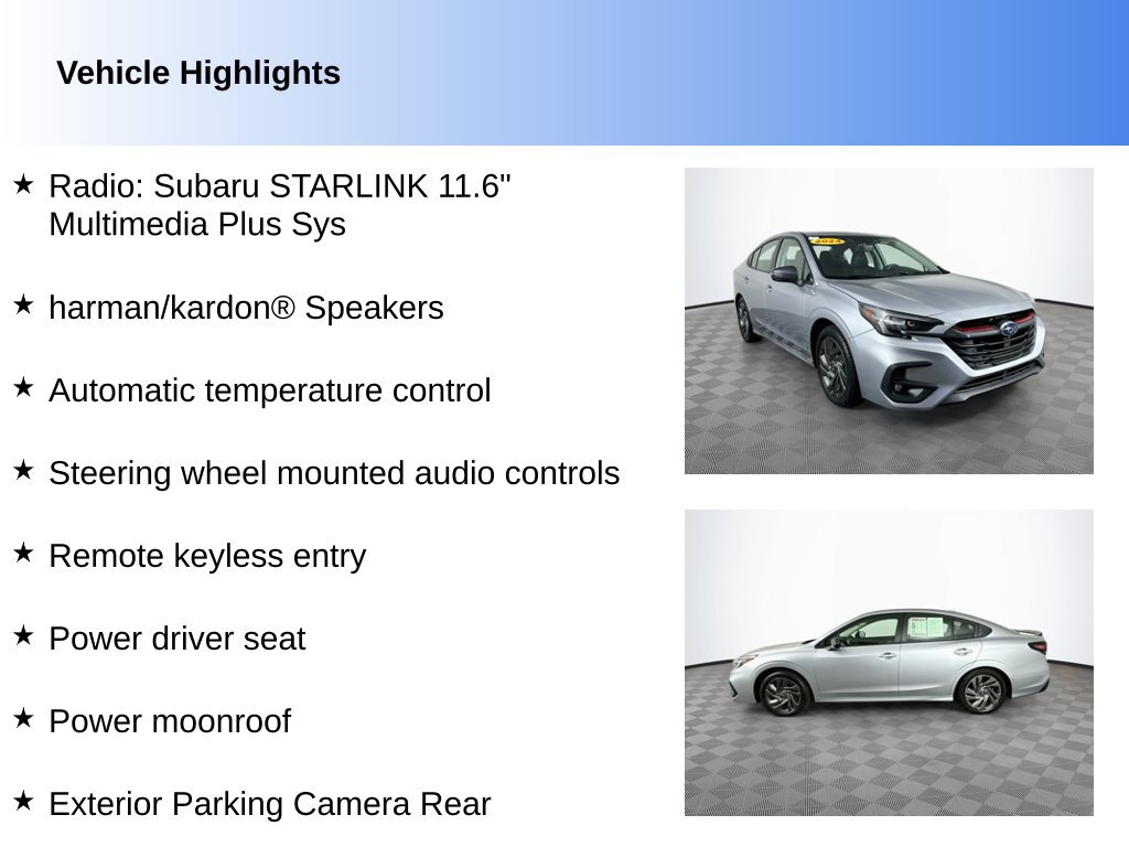 Used 2024 Subaru Legacy Sport AWD/4WD image 2