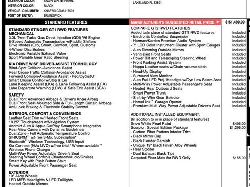 Used 2022 Kia Stinger GT2 w/ Scorpion Package image 2