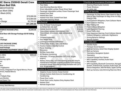 New 2026 GMC Sierra 2500 Denali w/ Denali Reserve Package AWD/4WD image 16