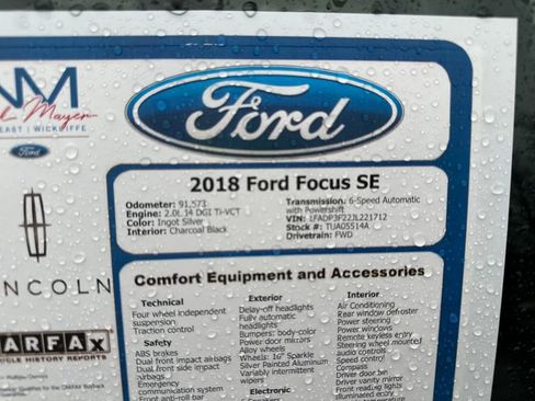 Used 2018 Ford Focus SE image 20