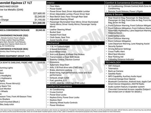 Used 2021 Chevrolet Equinox LT FWD image 2