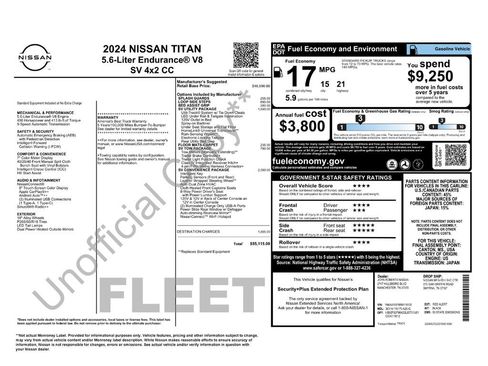 Used 2024 Nissan Titan SV w/ SV Convenience Package RWD image 47