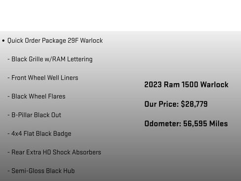 Used 2023 RAM 1500 Warlock AWD/4WD image 12