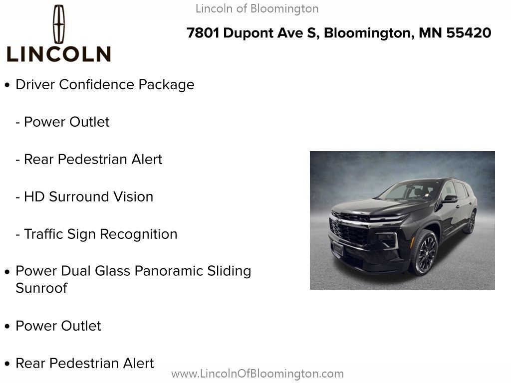 Used 2025 Chevrolet Traverse LT w/ Sun and Wheel Package AWD/4WD image 9