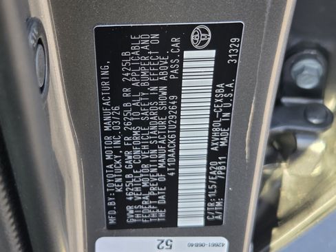 Certified 2026 Toyota Camry SE FWD image 30