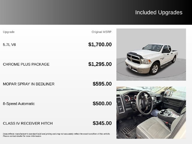 Used 2021 RAM 1500 Tradesman w/ Chrome Plus Package RWD image 4