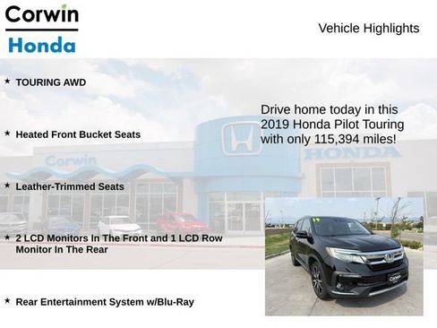 Used 2019 Honda Pilot Touring image 6