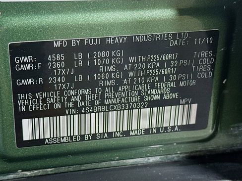 Used 2011 Subaru Outback 2.5i Limited image 40