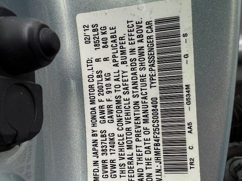 Used 2012 Honda Civic Hybrid Sedan image 28