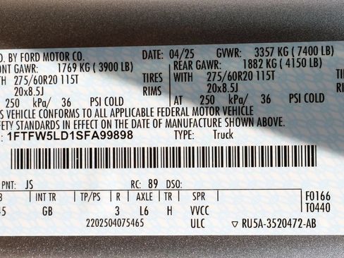 Used 2025 Ford F150 Lariat w/ Equipment Group 501A Mid AWD/4WD image 17
