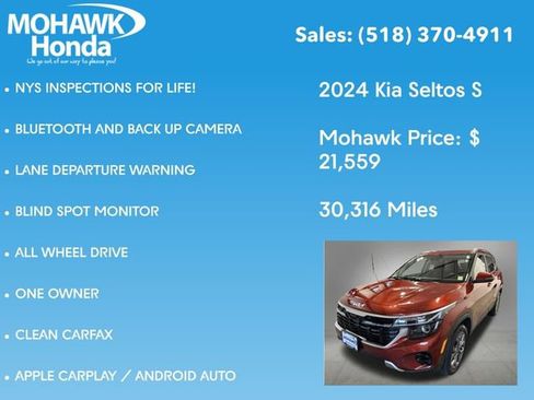 Used 2024 Kia Seltos S AWD/4WD image 7