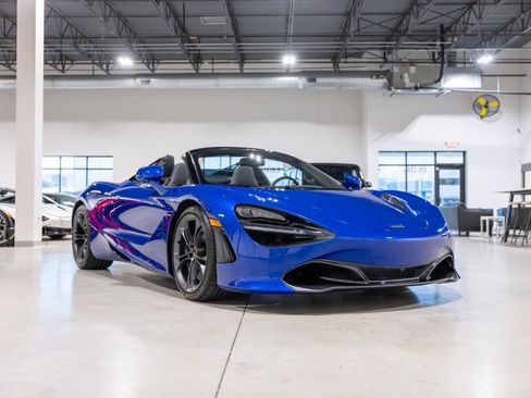 Used 2022 McLaren 720S Spider - AURORA BLUE - LEATHER image 3