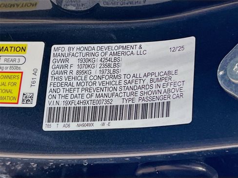 New 2026 Honda Civic Sport Touring image 36