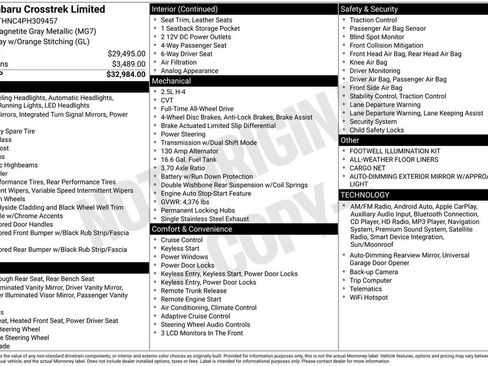 Used 2023 Subaru Crosstrek 2.5i Limited image 39