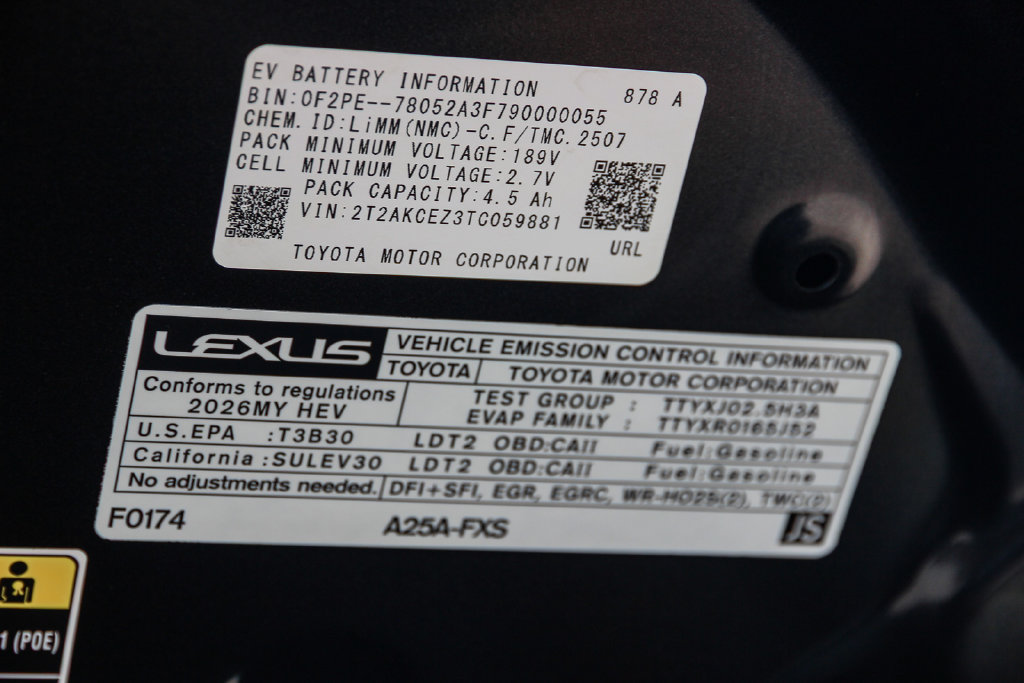 Certified 2026 Lexus NX 350h AWD w/ Accessory Package (2T) image 28