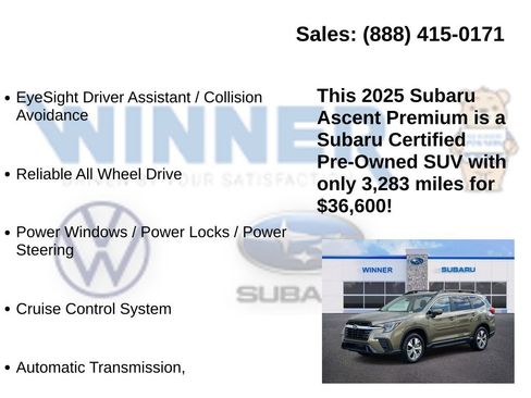 Certified 2025 Subaru Ascent Premium image 13