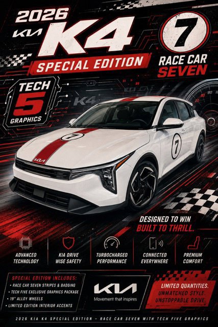 New 2026 Kia K4 EX FWD image 1