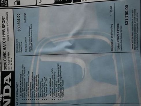 New 2026 Honda Civic Sport image 25