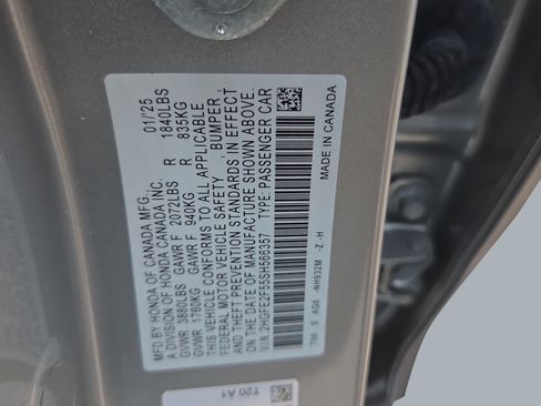Certified 2025 Honda Civic Sport image 16