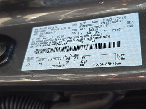 Used 2023 Ford F150 Lariat w/ Equipment Group 502A High AWD/4WD image 34